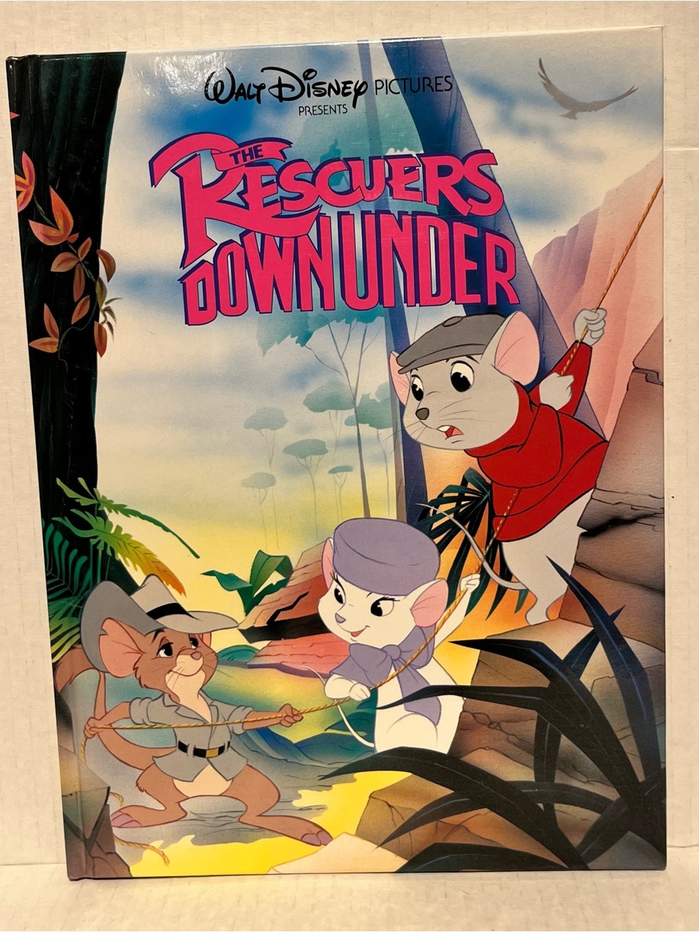 Vintage Hardcover edition of Walt Disney's The Rescuers Down Under Classic